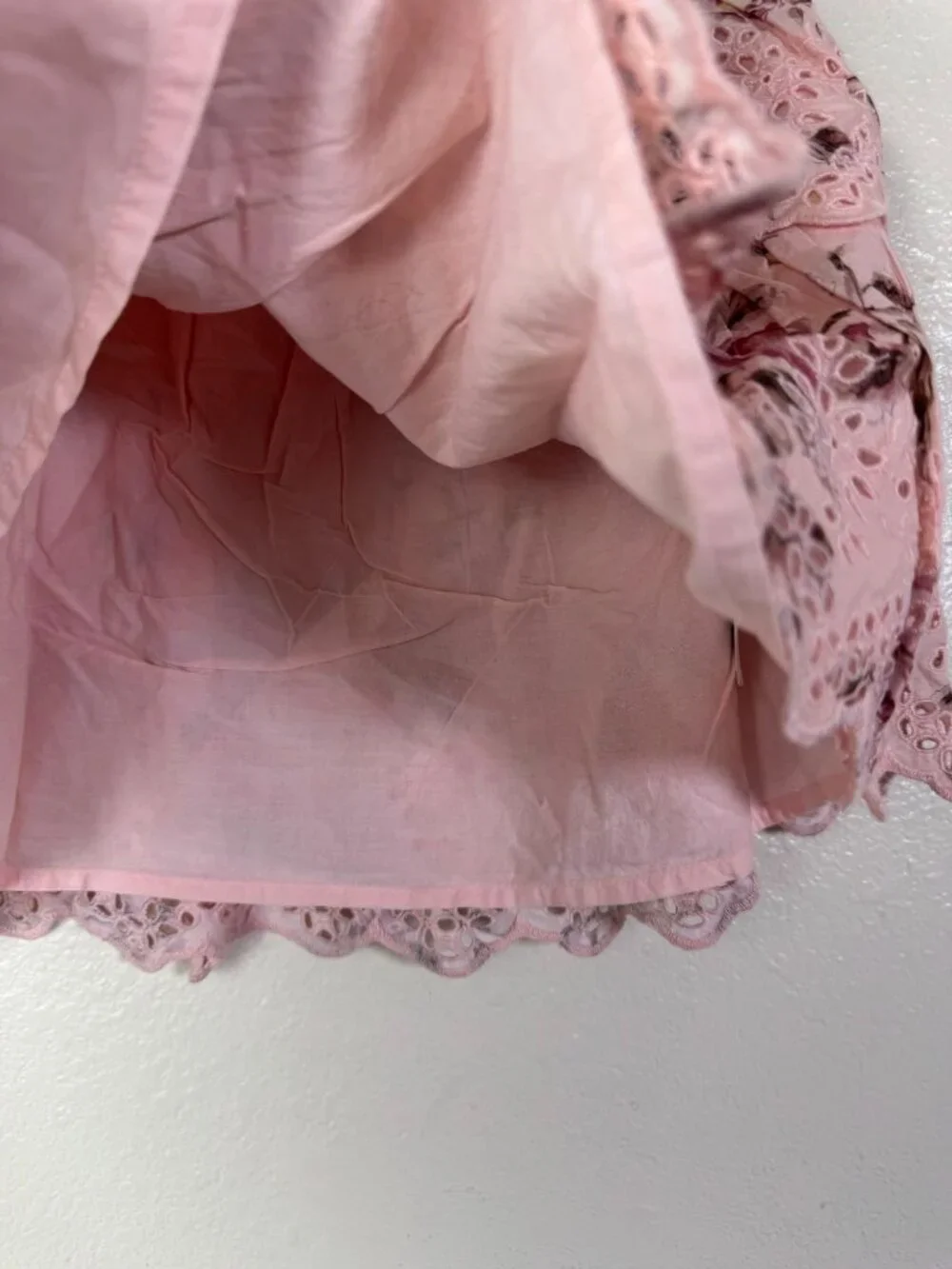 NEW Gap x LoveShackFancy‎ Floral Pink Eyelet Skirt Kids Size Large Pullon Floral